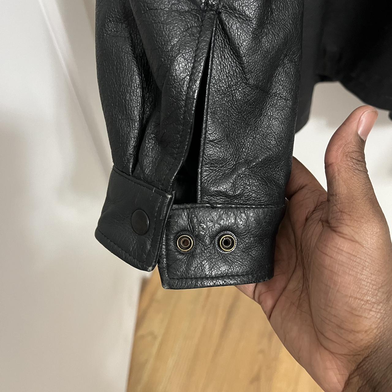 Black Vintage USA Leather Jacket