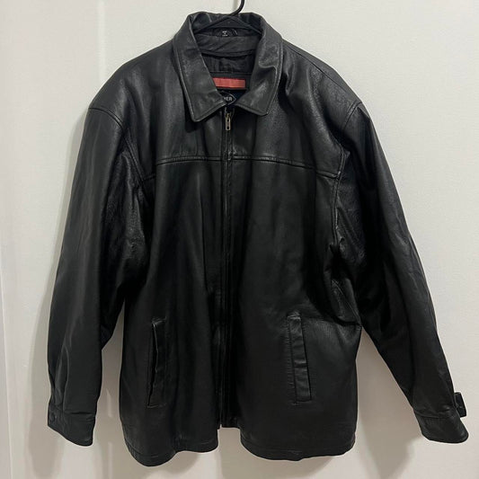 Black Vintage USA Leather Jacket